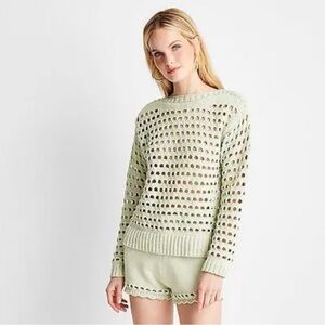 Jenee’ Taylor Future Collective for Target Open Stitch Sweater and Short Set